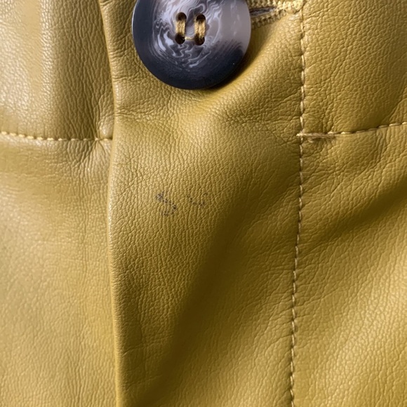 ANTHROPOLOGIE MAEVE COLETTE CROPPED WIDE LEG PANTS PEA GREEN 20W WIDE LEG VEGAN - Picture 2 of 9